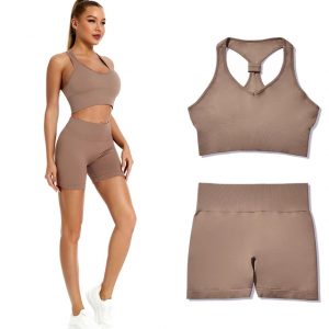 Fitness Light brown Bra with legging